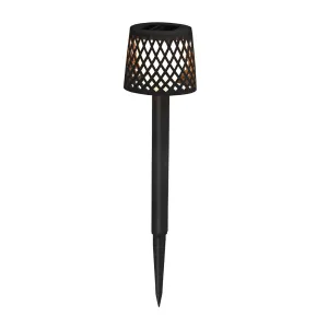 Solárne svetlo Newgarden Gretita LED, čierne