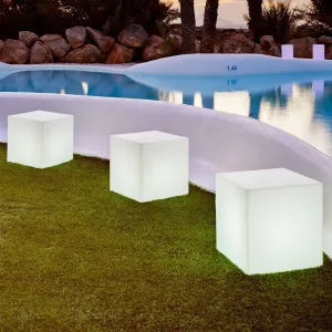Solárne svetlo Newgarden Cuby cube, výška 43 cm