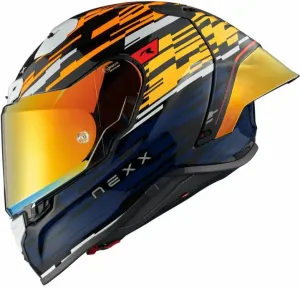Nexx X.R3R Glitch Racer Orange/Blue XL Prilba