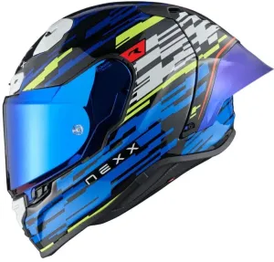 Nexx X.R3R Glitch Racer Blue Neon XS Prilba