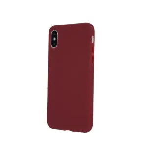 Puzdro Matt TPU Samsung Galaxy A12/M12 - Červeno Vínové