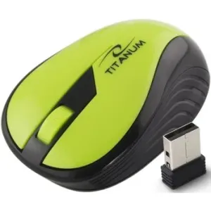 Titanum TM114G RAINBOW bezdrôtová optická myš, 1000 DPI, 2.4GHz, 3D, zelená TM114G - 5901299904794
