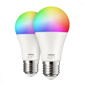 Set LED smart žiaroviek Niceboy ION SmartBulb RGB E27 Set (2 ks)