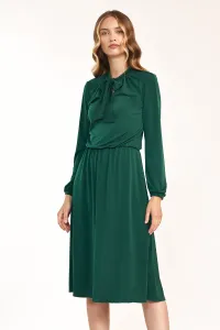 Zelené šaty s viazaním S186 #3496423