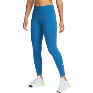 Nike ONE DF MR TGT W Dámske športové legíny, modrá, veľkosť #7463548