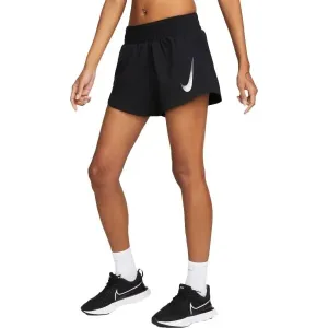 Nike SWOOSH SHORT VENEER VERS Dámske šortky, čierna, veľkosť
