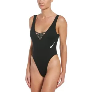 Nike SNEAKERKINI Dámske jednodielne plavky, čierna, veľkosť #429268
