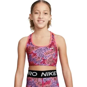 Nike G NK DF SWOOSH AOP REV BRA Dievčenská športová podprsenka, ružová, veľkosť #424464