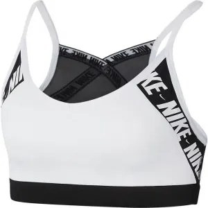 Nike INDY LOGO BRA Dámska športová podprsenka, biela, veľkosť