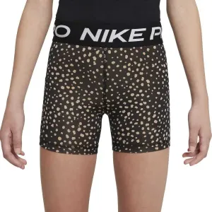 Nike NP DF 3IN SHORT ANML AOP Dievčenské športové šortky, čierna, veľkosť #434747