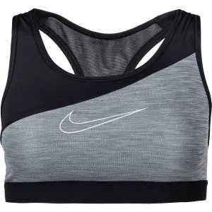 Nike SWOOSH BAND MTLC LOGO BRA Dámska športová podprsenka, čierna, veľkosť