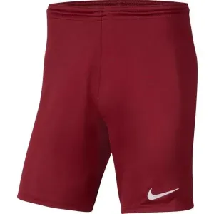 Nike DRI-FIT PARK III Pánske futbalové kraťasy, vínová, veľkosť #8950707