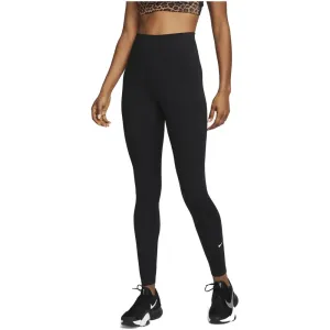 Nike Dri-Fit One Womens High-Rise Leggings Black/White L Fitness nohavice