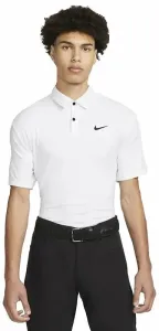 Nike Dri-Fit Tour Mens Solid Golf Polo White/Black L Polo košeľa