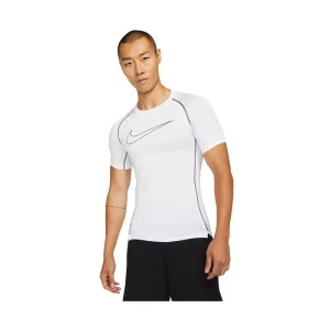 Nike M NP DF TIGHT TOP SS Pánske funkčné tričko, biela, veľkosť #4487713