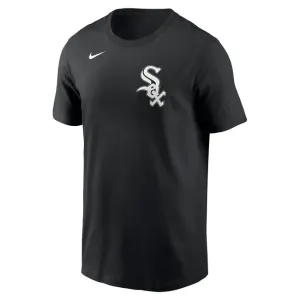 Nike T-shirt Men's Fuse Wordmark Cotton Tee Chicago White Sox black - Size:2XL