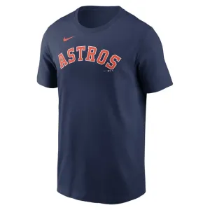 Nike T-shirt Men's Fuse Wordmark Cotton Tee Houston Astros midnight navy - Size:L