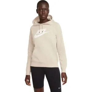 Nike NSW ESSNTL FLC GX HOODIE W Dámska mikina, béžová, veľkosť #467588