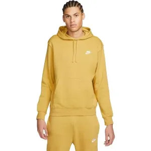 Nike SPORTSWEAR CLUB FLEECE Pánska mikina, žltá, veľkosť XXL