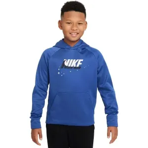 Nike TF PO HOODIE GFX 1 Chlapčenská mikina, modrá, veľkosť #449884