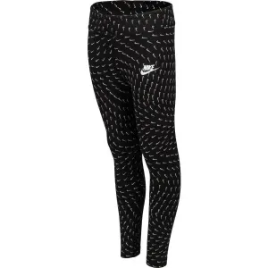 Nike G NSW ESSNTL AOP LGGNG Dievčenské legíny, čierna, veľkosť #421152