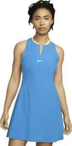 Nike Dri-Fit Advantage Womens Tennis Dress Light Photo Blue/White S Tenisové šaty