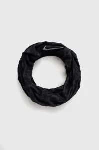 Šál komín Nike čierna farba, vzorovaný