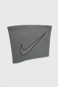Šál komín Nike šedá farba, s nášivkou
