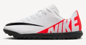 Nike JR MERCURIAL VAPOR 15 CLUB TF Detské turfy, biela, veľkosť 35