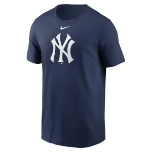 Nike T-shirt Men's Fuse Large Logo Cotton Tee New York Yankees midnight navy - Size:L