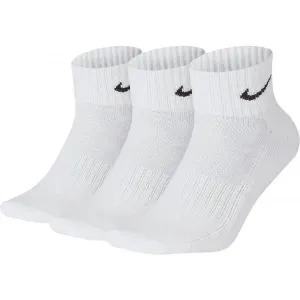 Nike 3PPK VALUE COTTON QUARTER 3PPK VALUE COTTON QUARTER - Športové ponožky, biela, veľkosť