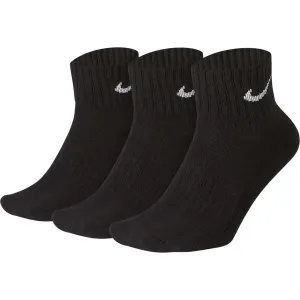 Nike 3PPK VALUE COTTON QUARTER 3PPK VALUE COTTON QUARTER - Športové ponožky, čierna, veľkosť #470702
