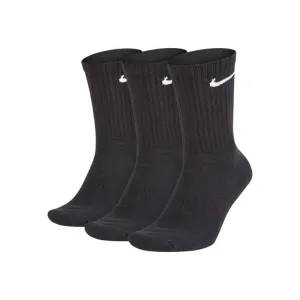Nike EVERYDAY CUSH CREW 3PR U Ponožky, čierna, veľkosť #436564