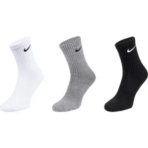 Nike EVERYDAY CUSH CREW 3PR U Ponožky, čierna, veľkosť #459486