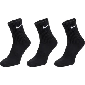 Nike EVERYDAY CUSH CREW 3PR U Ponožky, čierna, veľkosť #421551