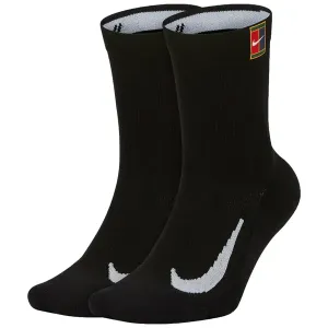 Nike MULTIPLIER CREW 2PR CUSH Unisex ponožky, čierna, veľkosť 38-42