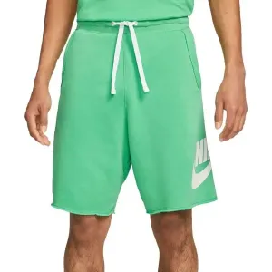 Nike CLUB ALUMNI HBR FT SHORT Pánske šortky, svetlo zelená, veľkosť