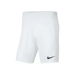 Nike DRI-FIT PARK 3 Pánske kraťasy, biela, veľkosť