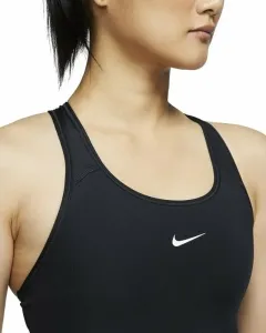 Nike Dri-Fit Swoosh Womens Medium-Support 1-Piece Pad Sports Bra Black/White S Fitness bielizeň