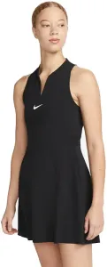 Nike Dri-Fit Advantage Womens Tennis Dress Black/White L Tenisové šaty