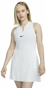 Nike Dri-Fit Advantage Womens Tennis Dress White/Black L Tenisové šaty