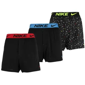 Nike DRI-FIT ESSEN MICRO BOXER 3PK Pánske boxerky, čierna, veľkosť L