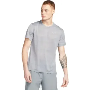 Nike DF MILER BREATHE SS Pánske tričko, sivá, veľkosť #6633446