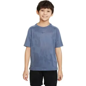 Nike DF MULTI + SS GEAR DOWN Chlapčenské tričko, modrá, veľkosť