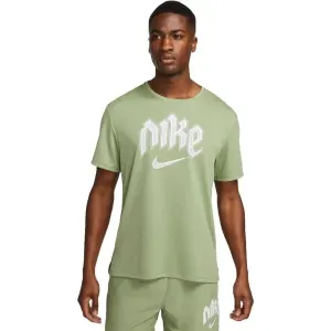 Nike DF RUN DVN MILER SS Pánske tričko, svetlo zelená, veľkosť #6633873