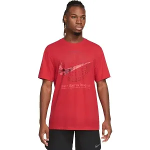 Nike DF TEE WC2 Pánske tričko, červená, veľkosť