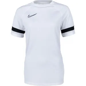 Nike DRI-FIT ACADEMY Pánske futbalové tričko, biela, veľkosť L