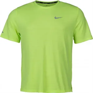 Nike DRI-FIT MILER Pánske bežecké tričko, zelená, veľkosť L