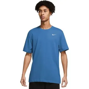 Nike DRY TEE DFC CREW SOLID M Pánske tréningové tričko, modrá, veľkosť #9240244