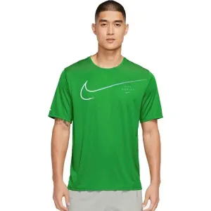 Nike M NK DF UV RUN DVN MILER GX SS Pánske bežecké tričko, zelená, veľkosť #472242